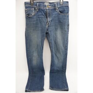 Reclaim Mens Regular Straight Fit Blue Wash Denim Jeans Size 31x34